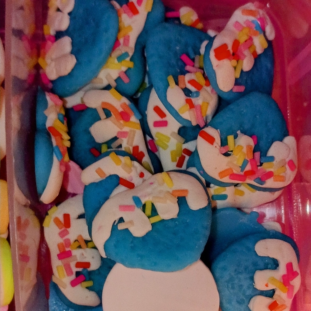 Blue and White Party Cookies